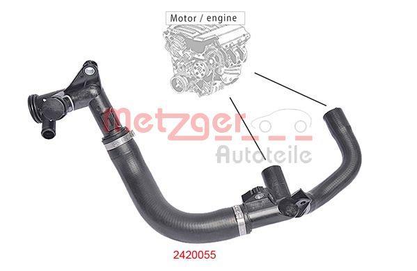 Durite de radiateur (Durite de refroidissement) METZGER ref. 2420055